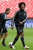 Danteof FC Bayern Munich during training session on Wembley Stadium, London, Great Britain, prior to the UEFA Champions League final match between FC Bayern Munich and Borussia Dortmund. Training session was held on Wembley stadium in London, Great Britain on Friday, 24th of May 2013.
