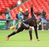 Jerome Boatengof FC Bayern Munich during training session on Wembley Stadium, London, Great Britain, prior to the UEFA Champions League final match between FC Bayern Munich and Borussia Dortmund. Training session was held on Wembley stadium in London, Great Britain on Friday, 24th of May 2013.
