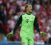 Goalie Manuel Neuer of FC Bayern Munich during UEFA Champions League final match between FC Bayern Munich and Borussia Dortmund. Final match of UEFA Champions League between FC Bayern and Borussia Dortmunad was played on Wembley stadium in London, Great Britain on Saturday, 25th of May 2013.
