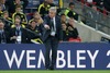 Coach Jupp Heynckes of FC Bayern Muenchen during UEFA Champions League final match between FC Bayern Munich and Borussia Dortmund. Final match of UEFA Champions League between FC Bayern and Borussia Dortmunad was played on Wembley stadium in London, Great Britain on Saturday, 25th of May 2013.

