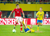 Martin Harnik of Austria and Sebastian Larsson of Sweden during FIFA World Cup Qualifier Match between Austria and Sweden. FIFA World Cup Qualifier Match between Austria and Sweden was played on Ernst Happel Stadium in Vienna, Austria, on Friday, 7th of June 2013.
