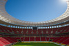 Interior view of the Estadio Nacional in Brasilia with the roof construction during preliminary reports shooting of the FIFA World Cup Brazil 2014 at the Estadio Nacional, Brasilia, Brazil on Wednesday, 12th of June 2013.

