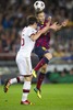 FC Barcelonas Andres Iniesta (right) and AC Milans Andrea Poli (left) during UEFA Champions League group H match between FC Barcelona and AC Milan at the Camp Nou in Barcelona, Spain on 2013/11/06.

