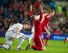 Wales Simon Church appeals for, penalty against Finland during the International Friendly match against at the Cardiff City Stadium, Great Britain on 2013/11/16.
