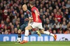 Arjen Robben #10 (FC Bayern Muenchen) and Nemanja Vidic #15 (Manchester United) during the UEFA Champions League Round of 8, 1nd Leg match between Manchester United and FC Bayern Muenchen at the Old Trafford in Manchester, Great Britain on 2014/04/01.
