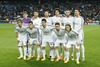 Real Madrid initial team during the UEFA Champions League Round of 8, 1nd Leg match between Real Madrid and Borussia Dortmund at the Estadio Santiago Bernabeu in Madrid, Spain on 2014/04/03.
