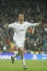 Real Madrid Cristiano Ronaldo celebrates a goal during the UEFA Champions League Round of 8, 1nd Leg match between Real Madrid and Borussia Dortmund at the Estadio Santiago Bernabeu in Madrid, Spain on 2014/04/03.
