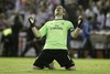 Real Madrid Iker Casillas celebrates the victory during the Final Match of the Spanish Kings Cup, Copa del Rey, between Real Madrid and Fc Barcelona at the Mestalla Stadion in Valencia, Spain on 2014/04/16.
