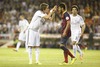 Real Madrid Coentrao (L) and F.C. Barcelona Neymar Jr during the Final Match of the Spanish Kings Cup, Copa del Rey, between Real Madrid and Fc Barcelona at the Mestalla Stadion in Valencia, Spain on 2014/04/16.
