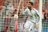 Sergios Ramos (Real Madrid) celebrates his goal during the UEFA Champions League Round of 4, 2nd Leg Match between FC Bayern Munich vs Real Madrid at the Allianz Arena in Muenchen, Germany on 2014/04/29.

