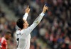 Cristiano Ronaldo (Real Madrid) celebrates his goal during the UEFA Champions League Round of 4, 2nd Leg Match between FC Bayern Munich vs Real Madrid at the Allianz Arena in Muenchen, Germany on 2014/04/29.
