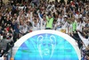 Real Madrid celebrates the victory during the UEFA Champions League Final Match between Real Madrid and Atletico Madrid at the Estadio da Luz in Lissabon, Portugal on 2014/05/24.
