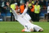 Real Madrid Sergio Ramos celebrates the victory during the UEFA Champions League Final Match between Real Madrid and Atletico Madrid at the Estadio da Luz in Lissabon, Portugal on 2014/05/24.
