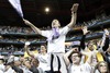 Real Madrid supporters celebrate the victory during the UEFA Champions League Final Match between Real Madrid and Atletico Madrid at the Estadio da Luz in Lissabon, Portugal on 2014/05/24.
