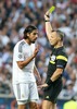 Referee Bjorn Kuipers show yellow card to Real Madrid Sami Khedira during the UEFA Champions League Final Match between Real Madrid and Atletico Madrid at the Estadio da Luz in Lissabon, Portugal on 2014/05/24.
