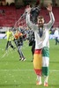 Real Madrid Sergio Ramos celebrates the victory during the UEFA Champions League Final Match between Real Madrid and Atletico Madrid at the Estadio da Luz in Lissabon, Portugal on 2014/05/24.
