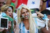 Argentina fans during Final match between Germany and Argentina of the FIFA Worldcup Brazil 2014 at the Maracana in Rio de Janeiro, Brazil on 2014/07/13. 
