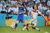  Gonzalo Higuain (ARG)) and Benedikt Hoewedes (GER) during Final match between Germany and Argentina of the FIFA Worldcup Brazil 2014 at the Maracana in Rio de Janeiro, Brazil on 2014/07/13. 
