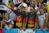 German fans during Final match between Germany and Argentina of the FIFA Worldcup Brazil 2014 at the Maracana in Rio de Janeiro, Brazil on 2014/07/13. 
