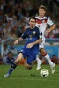 Lionel Messi (ARG) and Toni Kroos (GER) during Final match between Germany and Argentina of the FIFA Worldcup Brazil 2014 at the Maracana in Rio de Janeiro, Brazil on 2014/07/13. 
