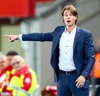 Coach Mika Lehkosuo (HJK Helsinki) during a UEFA Europa League between SK Rapid Vienna and HJK Helsinki at the Ernst Happel Stadion, Wien, Austria on 2014/08/28.
