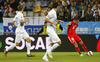 Granit Xhaka of Switzerland passing the ball during UEFA European qualifiers football match between Slovenia and Switzerland. Match between Slovenia and Switzerland was played in arena Ljudski vrt in Maribor, Slovenia, on Thursday, 9th of October 2014.
