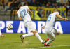 Andraz Struna of Slovenia kicking the ball out of his own goal area during UEFA European qualifiers football match between Slovenia and Switzerland. Match between Slovenia and Switzerland was played in arena Ljudski vrt in Maribor, Slovenia, on Thursday, 9th of October 2014.
