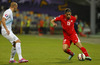 Ricardo Rodriguez of Switzerland (R) during UEFA European qualifiers football match between Slovenia and Switzerland. Match between Slovenia and Switzerland was played in arena Ljudski vrt in Maribor, Slovenia, on Thursday, 9th of October 2014.
