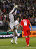 Goalie Samir Handanovic of Slovenia in action during UEFA European qualifiers football match between Slovenia and Switzerland. Match between Slovenia and Switzerland was played in arena Ljudski vrt in Maribor, Slovenia, on Thursday, 9th of October 2014.
