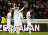 Josip Ilicic of Slovenia celebrates his goal during UEFA European qualifiers football match between Slovenia and San Marino. UEFA European qualifiers atch between Slovenia and San Marino was played in Stozice arena in Ljubljana, Slovenia, on Friday, 27th of March 2015.
