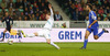 Valter Birsa of Slovenia shooting during UEFA European qualifiers football match between Slovenia and San Marino. UEFA European qualifiers atch between Slovenia and San Marino was played in Stozice arena in Ljubljana, Slovenia, on Friday, 27th of March 2015.
