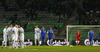 Slovenian players celebrate goal of Kevin Kampl for 2-0 during UEFA European qualifiers football match between Slovenia and San Marino. UEFA European qualifiers atch between Slovenia and San Marino was played in Stozice arena in Ljubljana, Slovenia, on Friday, 27th of March 2015.
