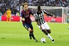 Ivan Rakitic #4 (FC Barcelona) and Paul Pogba #6 (Juventus Turin) during the UEFA Champions League final match between Juventus FC and Barcelona FC at the Olympia Stadion in Berlin, Germany on 2015/06/06.
