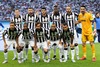 Juventus Turin posing for photographers before start of the the UEFA Champions League final match between Juventus FC and Barcelona FC at the Olympia Stadion in Berlin, Germany on 2015/06/06.
