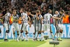 Players of Juventus celebrate goal of Alvaro Morata #9 (Juventus Turin) during the UEFA Champions League final match between Juventus FC and Barcelona FC at the Olympia Stadion in Berlin, Germany on 2015/06/06.
