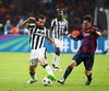 Lionel Messi (FC Barcelona #10) and Andrea Pirlo (Juventus Turin #21) during the UEFA Champions League final match between Juventus FC and Barcelona FC at the Olympia Stadion in Berlin, Germany on 2015/06/06.
