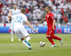 Jack Wilshere (no.7) of England during UEFA European qualifiers football match between Slovenia and England. UEFA European qualifiers match between Slovenia and England was played in Stozice arena in Ljubljana, Slovenia, on Sunday, 14th of June 2015.
