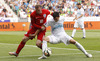 Branko Ilic of Slovenia (R) and Wayne Rooney (no.10) of England (L) during UEFA European qualifiers football match between Slovenia and England. UEFA European qualifiers match between Slovenia and England was played in Stozice arena in Ljubljana, Slovenia, on Sunday, 14th of June 2015.
