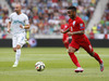 Raheem Sterling (no.9) of England during UEFA European qualifiers football match between Slovenia and England. UEFA European qualifiers match between Slovenia and England was played in Stozice arena in Ljubljana, Slovenia, on Sunday, 14th of June 2015.
