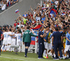 Platers celebrate goal of Slovenia for 1-0 in front of their fans during UEFA European qualifiers football match between Slovenia and England. UEFA European qualifiers match between Slovenia and England was played in Stozice arena in Ljubljana, Slovenia, on Sunday, 14th of June 2015.
