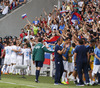 Platers celebrate goal of Slovenia for 1-0 in front of their fans during UEFA European qualifiers football match between Slovenia and England. UEFA European qualifiers match between Slovenia and England was played in Stozice arena in Ljubljana, Slovenia, on Sunday, 14th of June 2015.
