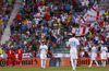 Players of England celebrate goal of Jack Wilshere (no.7) of England for 1-2 during UEFA European qualifiers football match between Slovenia and England. UEFA European qualifiers match between Slovenia and England was played in Stozice arena in Ljubljana, Slovenia, on Sunday, 14th of June 2015.
