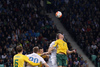 Georgas Freidgeimas of Lithuania during UEFA European qualifiers football match between Slovenia and England. UEFA European qualifiers match between Slovenia and Lithuania was played in Stozice arena in Ljubljana, Slovenia, on Friday, 9th of October 2015.
