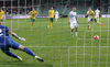 Valter Birsa of Slovenia scoring from penalty shot during UEFA European qualifiers football match between Slovenia and England. UEFA European qualifiers match between Slovenia and Lithuania was played in Stozice arena in Ljubljana, Slovenia, on Friday, 9th of October 2015.
