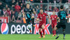 Mesut Oezil (FC Arsenal), Xabi Alonso (FC Bayern) during the UEFA Champions League group F match between FC Bayern Munich and FC Arsenal at the Allianz Arena in Munich, Germany on 2015/11/04.
