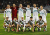 Team of Slovenia posing for photographers before start of the UEFA European qualifiers play-off football match between Slovenia and Ukraine. UEFA European qualifiers play-off match between Slovenia and Ukraine was played in Ljudski vrt arena in Maribor, Slovenia, on Tuesday, 17th of November 2015.
