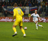 Kevin Kampl of Slovenia during UEFA European qualifiers play-off football match between Slovenia and Ukraine. UEFA European qualifiers play-off match between Slovenia and Ukraine was played in Ljudski vrt arena in Maribor, Slovenia, on Tuesday, 17th of November 2015.
