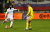 Miso Brecko of Slovenia during UEFA European qualifiers play-off football match between Slovenia and Ukraine. UEFA European qualifiers play-off match between Slovenia and Ukraine was played in Ljudski vrt arena in Maribor, Slovenia, on Tuesday, 17th of November 2015.
