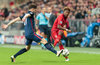 Saul (Atletico Madrid), David Alaba (FC Bayern Muenchen) during the UEFA Champions League semi Final, 2nd Leg match between FC Bayern Munich and Atletico Madrid at the Allianz Arena in Muenchen, Germany on 2016/05/03.
