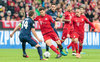 Gabi (Atletico Madrid), Xabi Alonso (FC Bayern Muenchen), Arturo Vidal (FC Bayern Muenchen), Franck Ribery (FC Bayern Muenchen) during the UEFA Champions League semi Final, 2nd Leg match between FC Bayern Munich and Atletico Madrid at the Allianz Arena in Muenchen, Germany on 2016/05/03.
